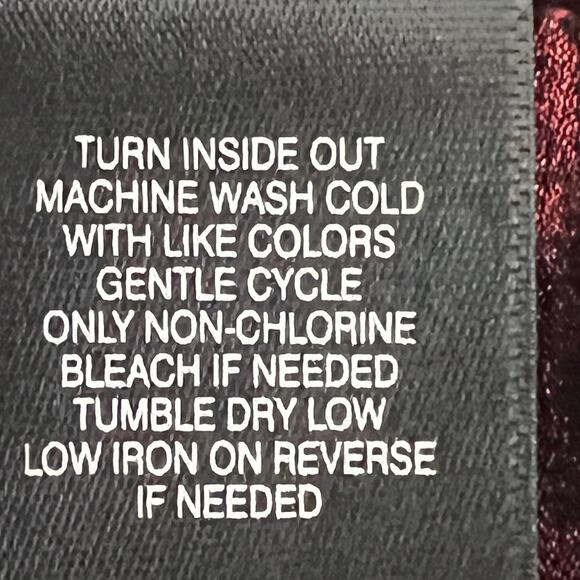 Ali Miles Tunic Top 3X Red Shiny Asymmetric Black Toggle Buttons Artsy Lagenlook - Picture 7 of 8